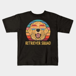 Golden Retriever Dog Squad Retriever Squads Kids T-Shirt